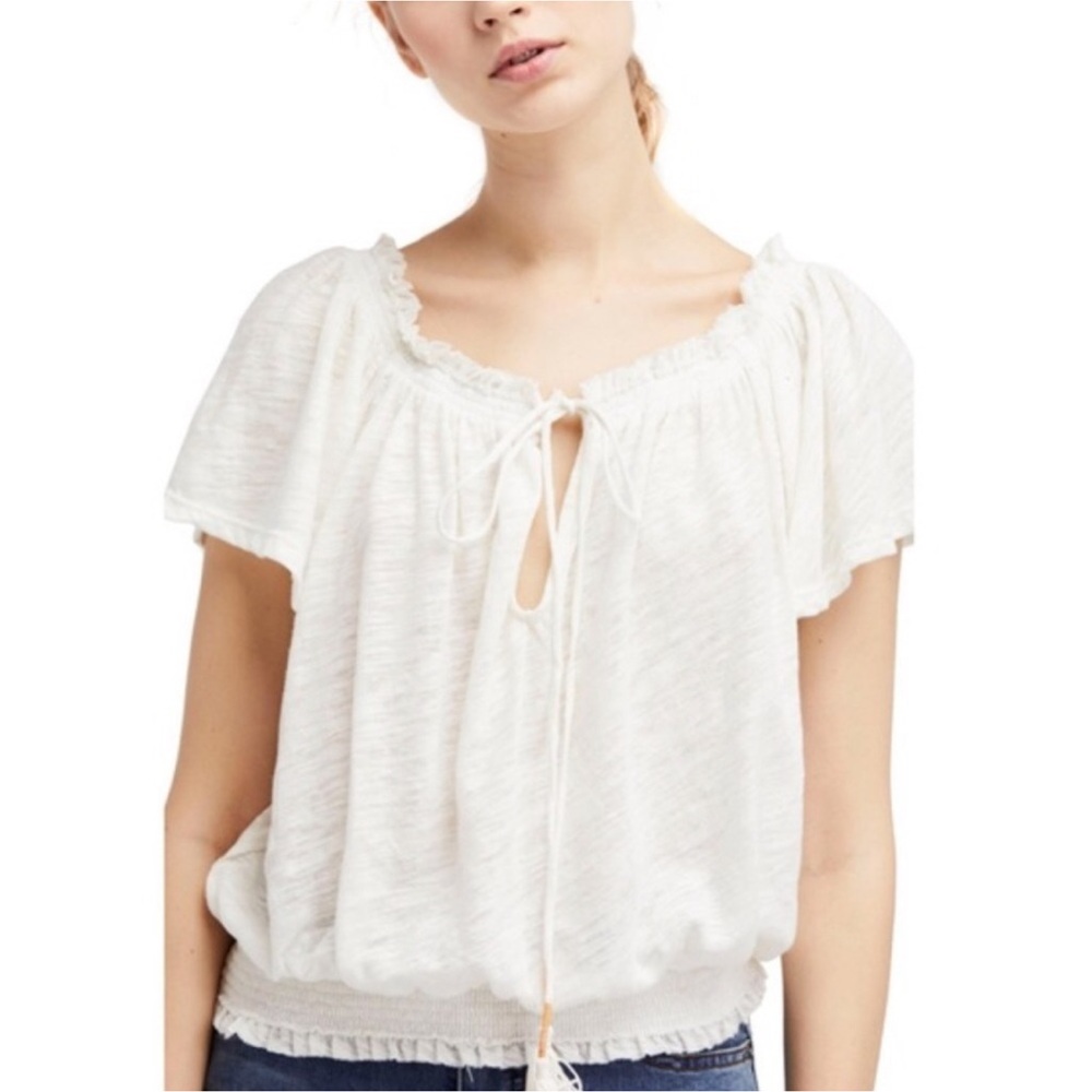 We The Free Hummingbird Tee Ivory Size M
